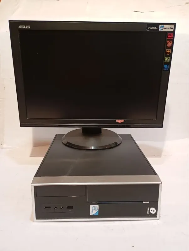 Комплект ПК Б-клас: Everest SFF / Intel Core i5-2400S (4 ядра по 2.5 - 3.3 GHz) / 8 GB DDR3 / 250 GB HDD / Intel HD Graphics 2000 / DVD-RW + Монітор Asus VW192S / 19" (1440x900) TN / 1x VGA, 1x Audio б/в - зображення 2
