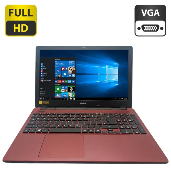 Ноутбук Acer Aspire E5-571 / 15.6" (1920x1080) TN / Intel Core i5-4258U (2 (4) ядра по 2.4 - 2.9 GHz) / 8 GB DDR3 / 500 GB HDD / Intel Iris Graphics 5100 / WebCam б/в - изображение 1