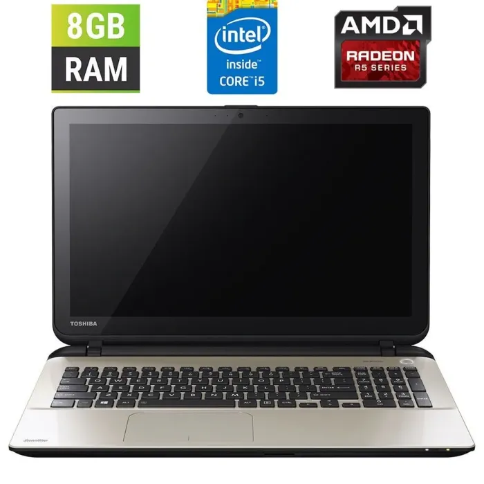 Ноутбук Б-клас Toshiba Satellite L50-B-1DR / 15.6" (1366x768) TN / Intel Core i5-4200U (2 (4) ядра по 1.6 - 2.6 GHz) / 8 GB DDR3 / 128 GB SSD / AMD Radeon R5 M230, 2 GB DDR3, 64-bit / WebCam б/в - зображення 1