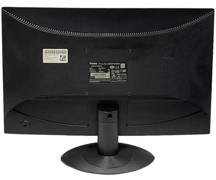 Монітор Iiyama ProLite E2274HDS-B2/24" (1920x1080) TN/VGA, DVI, HDMI/ Вбудовані колонки 2x 2W/VESA 100x100 + Кабель живлення б/в - зображення 5