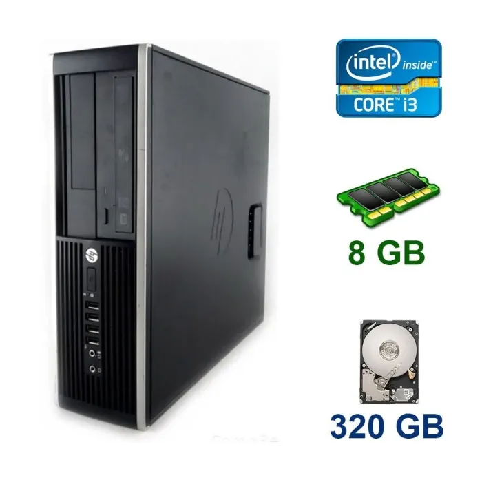 ПК HP Compaq Pro 6300 SFF / Intel Core i3-3240 (2 (4) ядра по 3.4 GHz) / 8 GB DDR3 / 320 GB HDD / Intel HD Graphics 2500 б/в - зображення 1