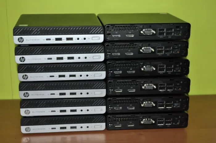 Неттоп HP EliteDesk 800 G3 Desktop Mini USFF / Intel Core i5-6500T (4 ядра по 2.5 - 3.1 GHz) / 8 GB DDR4 / 120 GB SSD / Intel UHD Graphics 630 / Windows 11 Pro / Блок живлення б/в - зображення 17