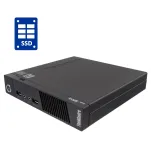 Неттоп Б-клас Lenovo ThinkCentre M93p Tiny USFF / Intel Core i3-4130T (2 (4) ядра по 2.9 GHz) / 8 GB DDR3 / 256 GB SSD / Intel HD Graphics 4400 б/в