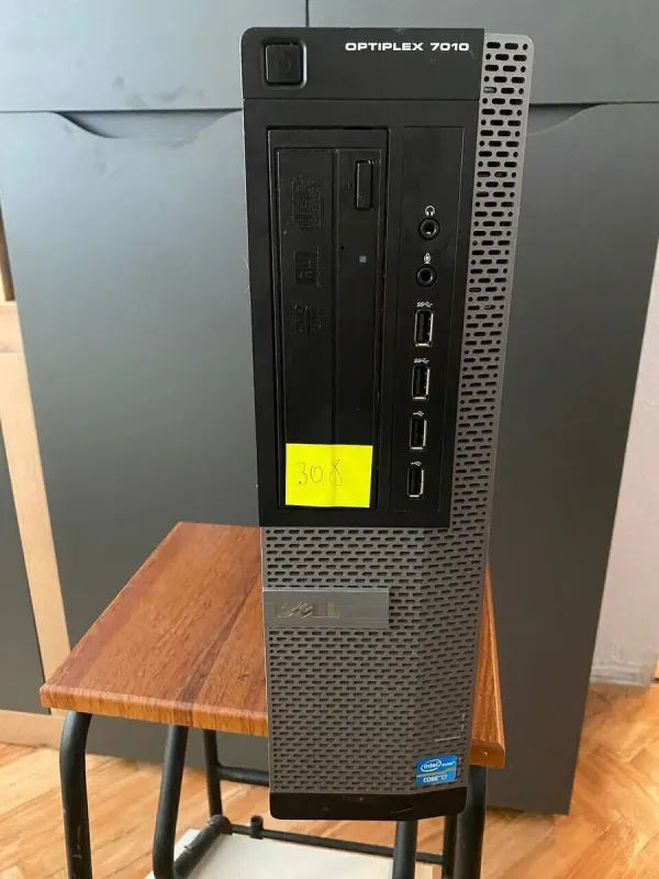 Комп'ютер Dell OptiPlex 7010 SFF / Intel Core i7-3770 (4 (8) ядра по 3,4 - 3,9 ГГц) / 8 ГБ DDR3 / 120 ГБ SSD / Intel HD Graphics 4000 / DVD-ROM б/в - зображення 4