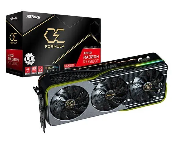 Дискретна відеокарта ASRock Radeon RX 6900 XT OC Formula, 16 GB GDDR6, 256-bit / 1x HDMI, 3x DisplayPort / (RX6900XT OCF 16G) б/в - зображення 1