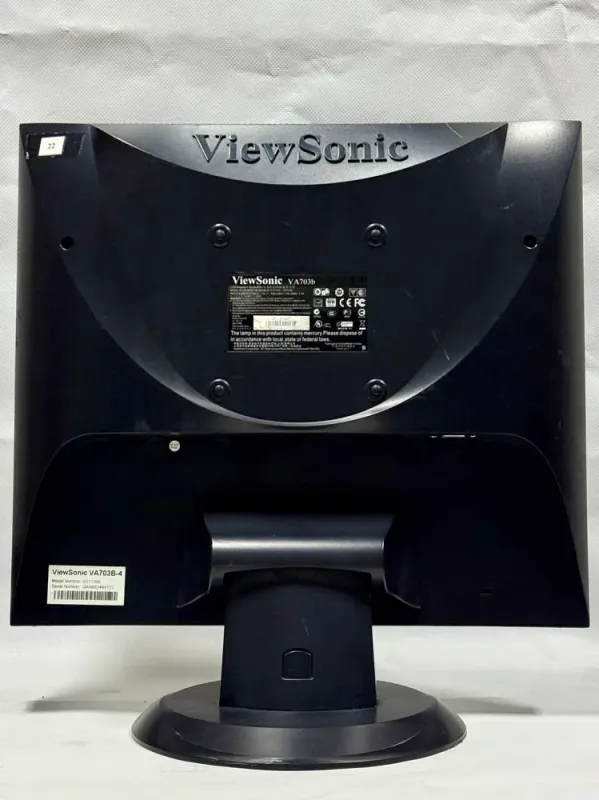 Комплект ПК: Б-клас Fujitsu Esprimo E5730 E85 SFF / Intel Core 2 Duo E8500 (2 ядра по 3.16 GHz) / 4 GB DDR2 / 160 GB HDD / Intel HD Graphics / DVD-ROM + Монітор Б-клас ViewSonic VA703b / 17" (1280x1024) TN / VGA  б/в - зображення 9