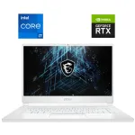 Ігровий ноутбук MSI Stealth 15M A11UEK White / 15.6" (1920x1080) IPS / Intel Core i7-11375H (4 (8) ядра по 3.0 - 5.0 GHz) / 32 GB DDR4 / 1000 GB SSD NVMe / nVidia GeForce RTX 3060, 6 GB GDDR6, 192-bit / WebCam б/в
