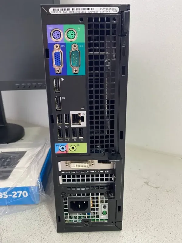 Комплект ПК: комп'ютер Dell OptiPlex 7010 SFF / Intel Core i5-3470 (4 ядра по 3.2 - 3.6 GHz) / 8 GB DDR3 / 240 GB SSD / AMD Radeon HD 7470, 1 GB GDDR3, 64-bit / DVD-ROM + Монітор Б-клас LG 23MB35PY-B / 23" (1920x1080) IPS б/в - зображення 4