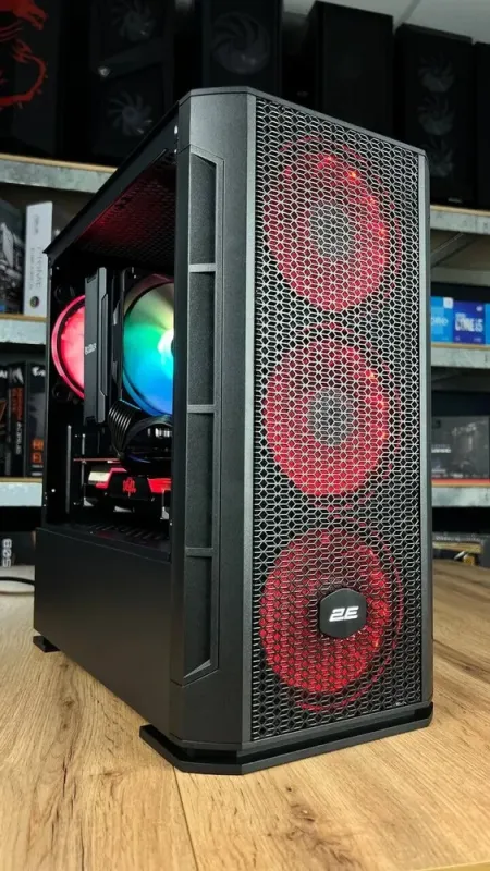 Збірка під замовлення: комп'ютер 2E Gaming PC Case Calleo GB700 Tower / AMD Ryzen 5 3600 (6 (12) ядер по 3.6 - 4.2 GHz) / 16 GB DDR4 / 500 GB SSD M.2 / AMD Radeon RX 5700 XT, 8 GB GDDR6, 256-bit / 650W б/в - зображення 3