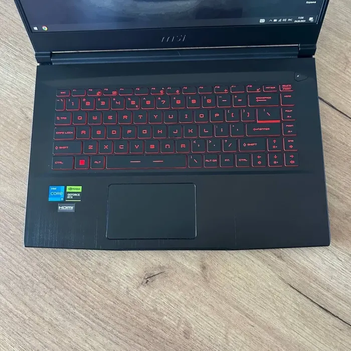 Ігровий ноутбук Б-клас MSI GF63 Thin 11UC / 15.6" (1920x1080) IPS / Intel Core i5-11400H (6 (12) ядер по 2.7 - 4.5 GHz) / 16 GB DDR4 / 512 GB SSD / nVidia GeForce RTX 3050, 4 GB GDDR6, 128-bit / WebCam б/в - зображення 7