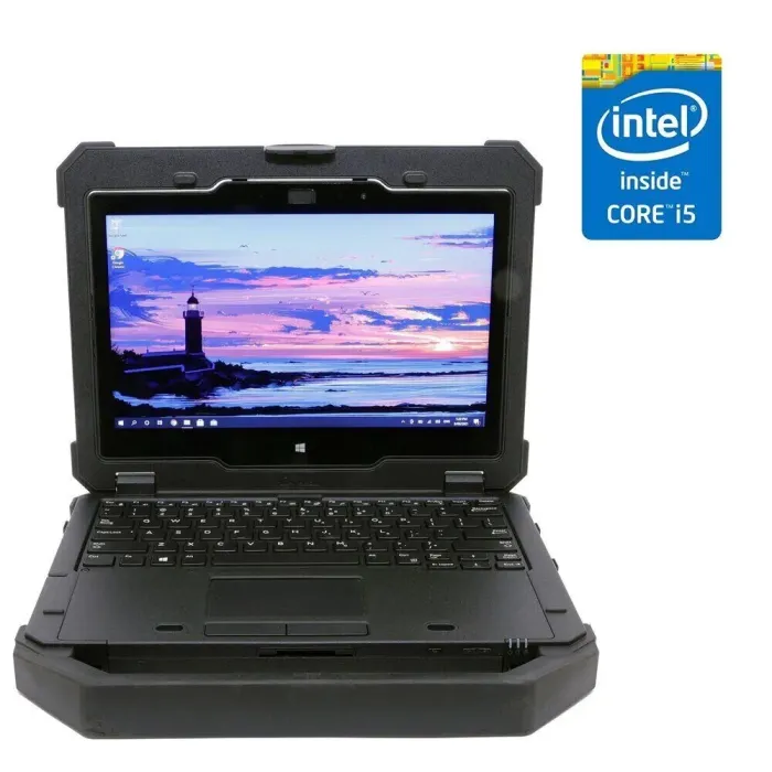 Захищений ноутбук-трансформер Dell Latitude 12 Rugged Extreme 7214 / 11.6" (1366x768) IPS Touch / Intel Core i5-6300U (2 (4) ядра по 2.4 - 3.0 GHz) / 16 GB DDR4 / 240 GB SSD / Intel HD Graphics 520 / WebCam б/в - зображення 1