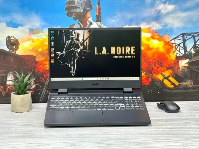 Ігровий ноутбук Acer Nitro 5 AN515-58 / 15.6" (1920x1080) IPS / Intel Core i5-12450H (8 (12) ядер по 3.3 - 4.4 GHz) / 16 GB DDR4 / 512 GB SSD M.2 / nVidia GeForce RTX 3050, 4 GB GDDR6, 128-bit / WebCam / Win 11 Pro б/в - зображення 2