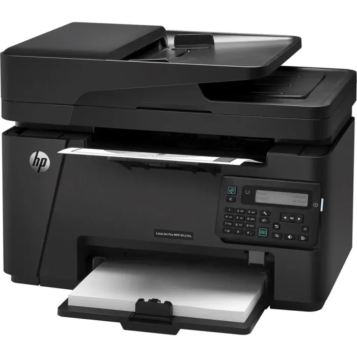 МФУ HP LaserJet Pro MFP M127fn /  лазерний монохромний друк / 600x600 dpi / A4 / 20 стор./хв / USB 2, Ethernet б/в - зображення 1