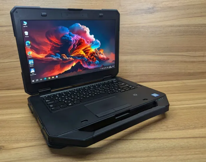 Захищений ноутбук Dell Rugged Latitude 5414 / 14" (1920x1080) IPS Touch / Intel Core i5-6300U (2 (4) ядра по 2.4 - 3.0 GHz) / 8 GB DDR4 / 240 GB SSD / Intel HD Graphics 520 / WebCam / TouchID / Windows 10 б/в - зображення 4