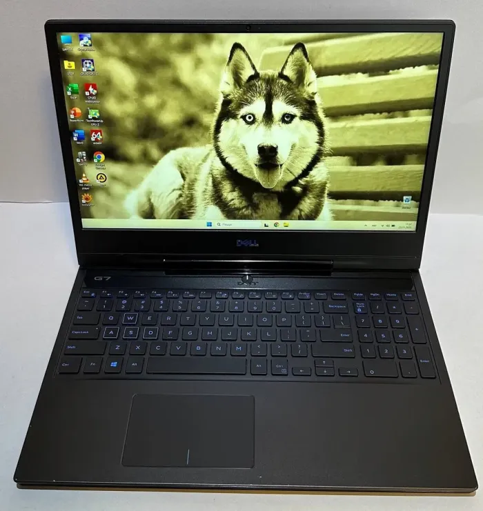 Ігровий ультрабук Dell G7 7590 / 15,6" (1920x1080) IPS / Intel Core i5-9300H (4 (8) ядра по 2,4 - 4,1 ГГц) / 16 ГБ DDR4 / 256 ГБ SSD + 1000 HDD / nVidia GeForce GTX 1650, 4 ГБ GDDR6, 128-біт / HDMI / WebCam б/в - изображение 2