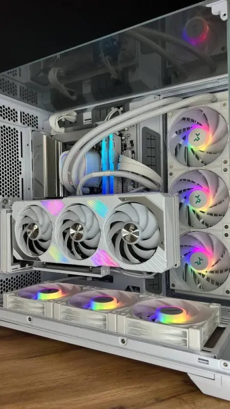 Збірка під замовлення: комп'ютер Lian Li O11 Tower / AMD Ryzen 7 7800X3D (8 (16) ядер по 4.2 - 5.0 GHz) / 32 GB DDR5 / 1000 GB SSD M.2 / nVidia GeForce RTX 4070 Ti Super, 16 GB GDDR6X, 256-bit / 850W - зображення 7