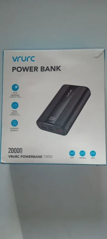 УМБ Power Bank Vrurc T2055 / 20000 mAh / 20W / 5V/3A - зображення 7