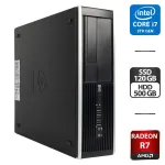 Ігровий ПК HP Compaq Pro 6300 SFF / Intel Core i7-3770 (4(8) ядра по 3.4-3.9GHz) / 16GB DDR3 / 120GB SSD + 500GB HDD / AMD Radeon R7 250, 2GB DDR3, 128-bit / HDMI б/в