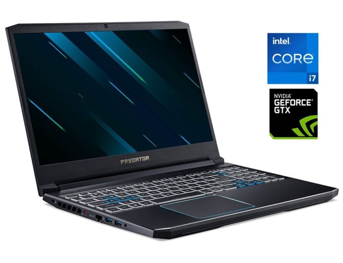 Ігровий ноутбук Б-клас Acer Predator Helios 300 PH315-52 / 15.6" (1920x1080) IPS / Intel Core i7-9750H (6 (12) ядер по 2.6 - 4.5 GHz) / 16 GB DDR4 / 512 GB SSD / nVidia GeForce GTX 1660 Ti, 6 GB GDDR6, 192-bit / WebCam б/в - зображення 1