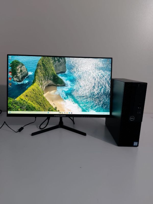 Комплект ПК: комп'ютер Dell OptiPlex 3050 SFF / Intel Core i5-7500 (4 ядра по 3,4 - 3,8 ГГц) / 16 ГБ DDR4 / 512 ГБ SSD / Intel HD Graphics 630 / DVD-ROM + Монітор Prologix P2525HF / 25" (1920x1080) IPS / VGA, HDMI б/в - зображення 2
