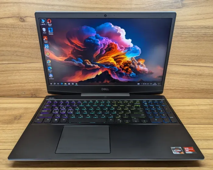 Ігровий ноутбук Dell G5 5505 / 15.6" (1920x1080) IPS / AMD Ryzen 7 4800H (8 (16) ядер по 2.9 - 4.2 GHz) / 16 GB DDR4 / 512 GB SSD / AMD Radeon RX 5600M, 6 GB GDDR6, 192-bit / WebCam / Windows 10 б/в - зображення 2