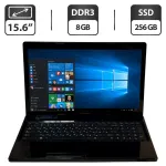 Ноутбук Б-клас Lenovo G580 / 15.6 (1366x768) TN / Intel Pentium B940 (2 ядра по 2.0 GHz) / 8 GB DDR3 / 256 GB SSD / Intel HD Graphics / WebCam / DVD-ROM б/в