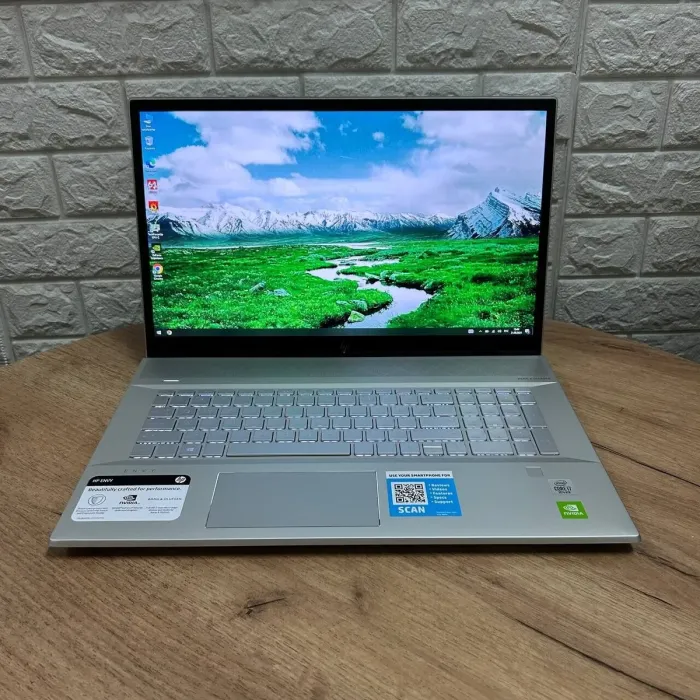 Ігровий ноутбук HP Envy 17m-ce1013dx / 17.3" (1920x1080) IPS Touch / Intel Core i7-10510U (4 (8) ядра по 1.8 - 4.9 GHz) / 16 GB DDR4 / 256 GB SSD NVMe / nVidia GeForce MX250, 2 GB GDDR5, 64-bit / WebCam б/в - зображення 2