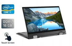 Ноутбук-трансформер Dell Inspiron 7306 2 in 1 / 13.3" (3840x2160) IPS Touch / Intel Core i7-1165G7 (4 (8) ядра по 2.8 - 4.7 GHz) / 16 GB DDR4 / 512 GB SSD / Intel Iris Xe Graphics / WebCam / Windows 10 б/в