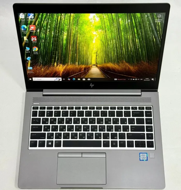 Мобільна робоча станція HP ZBook 14u G5 / 14" (1920x1080) IPS / Intel Core i5-8250U (4 (8) ядра по 1.6 - 3.4 GHz) / 16 GB DDR4 / 256 GB SSD / AMD Radeon Pro WX 3100, 2 GB GDDR5, 128-bit / WebCam / Windows 10 Pro б/в - зображення 4