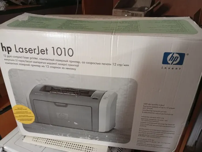 Принтер HP LaserJet 1010 / Лазерний монохромний друк / 600x600 dpi / A4 / 14 стор/хв / USB 2.0 б/в - зображення 4