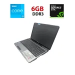 Ноутбук Toshiba Satellite L750 / 15.6" (1366x768) TN / Intel Core i3-2310M (2 (4) ядра по 2.1 GHz) / 6 GB DDR3 / 500 GB HDD / nVidia GeForce GT 525M, 1 GB DDR3, 128-bit / WebCam / HDMI б/в