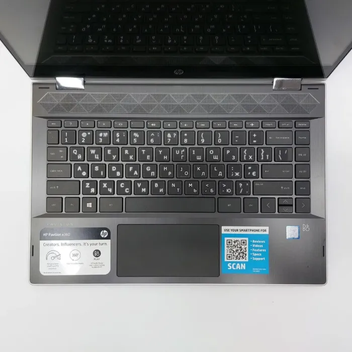 Ноутбук-трансформер HP Pavilion X360 / 14" (1366x768) TN Touch / Intel Core i3-8130U (2 (4) ядра по 2.2 - 3.4 GHz) / 8 GB DDR4 / 256 GB SSD / Intel UHD Graphics 620 / WebCam б/в - зображення 3