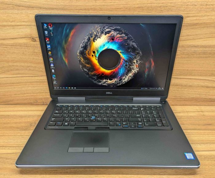 Мобільна робоча станція Dell Precision 7720 / 17,3" (1920x1080) IPS / Intel Core i7-7920HQ (4 (8) ядра по 3,1 - 4,1 ГГц) / 32 ГБ DDR4 / 512 ГБ SSD + 500 ГБ HDD / nVidia Quadro P3000, 6 ГБ GDDR5, 192-біт / WebCam / HDMI / Windows 10 б/в - изображение 2