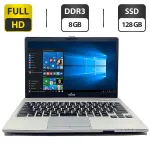 Ультрабук Fujitsu LifeBook S935 / 13.3" (1920x1080) IPS / Intel Core i7-5600U (2 (4) ядра 2.6 - 3.2 GHz) / 8 GB DDR3 / 128 GB SSD / Intel HD Graphics 5500 / WebCam / VGA / АКБ не тримає заряд б/в