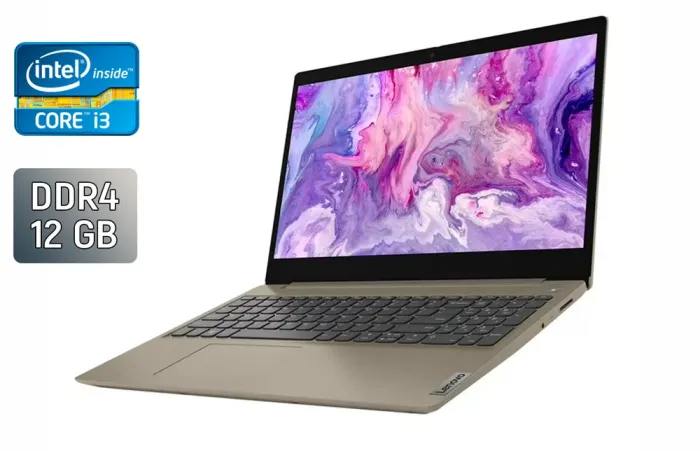 Ультрабук Б-клас Lenovo IdeaPad 3 15 ITL05 / 15.6" (1920x1080) IPS / Intel Core i3-1115G4 (2 (4) ядра по 3.0 - 4.1 GHz) / 12 GB DDR4 / 512 GB SSD / Intel UHD Graphics / WebCam / Windows 10 б/в - зображення 1