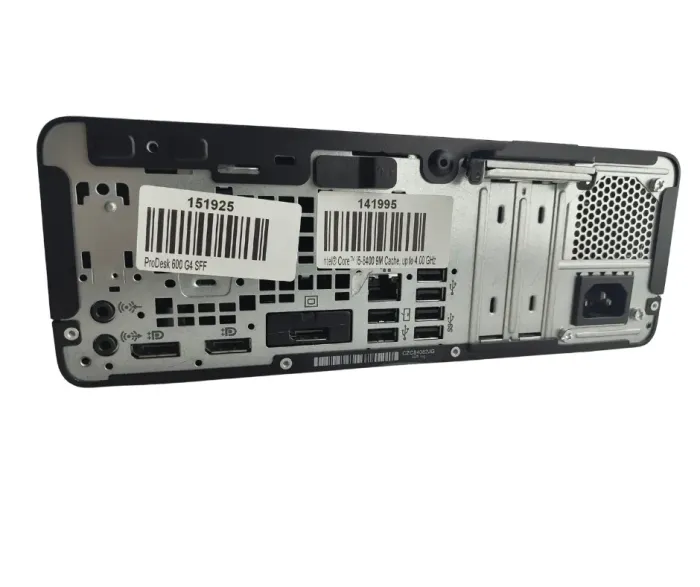 Комплект ПК: комп'ютер HP ProDesk 600 G4 SFF / Intel Core i5-8400 (6 ядер по 2,8 - 4,0 ГГц) / 16 ГБ DDR4 / 240 ГБ SSD / Intel UHD Graphics 630 + Монітор 24" (1920x1080) TN б/в - зображення 4