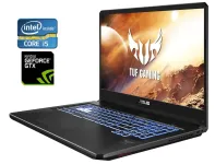 Ігровий ноутбук Asus TUF Gaming FX705G / 17.3" (1920x1080) IPS / Intel Core i5-8300H (4 (8) ядра по 2.3 - 4.0 GHz) / 16 GB DDR4 / 512 GB SSD M.2 / nVidia GeForce GTX 1060, 6 GB GDDR5, 192-bit / WebCam / Win 11 б/в