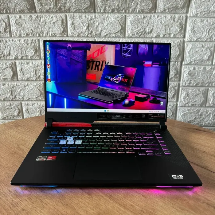 Ігровий ноутбук Asus ROG Strix G15 Advantage Edition G513QY / 15.6" (2560x1440) IPS / AMD Ryzen 9 5980HX (8 (16) ядер по 3.3 - 4.8 GHz) / 16 GB DDR4 / 512 GB SSD / AMD Radeon RX 6800M, 12 GB GDDR6, 192-bit б/в - зображення 2
