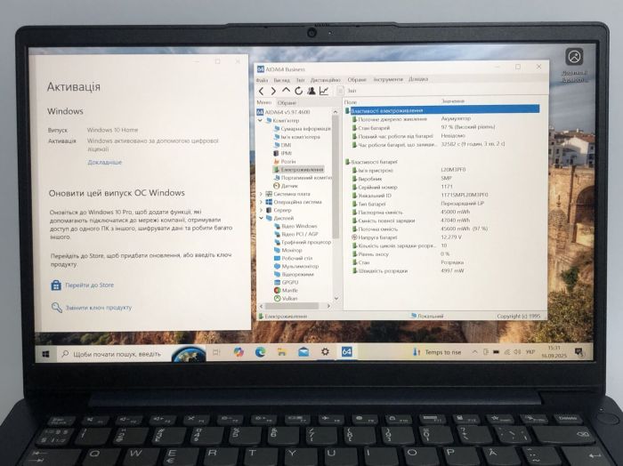 Ультрабук Lenovo IdeaPad 3 14ITL6 / 14" (1920x1080) IPS / Intel Pentium Gold 7505 (2 (4) ядра по 2.0 - 3.5 GHz) / 8 GB DDR4 / 256 GB SSD / Intel UHD Graphics / WebCam / Win 10 Home б/в - зображення 10