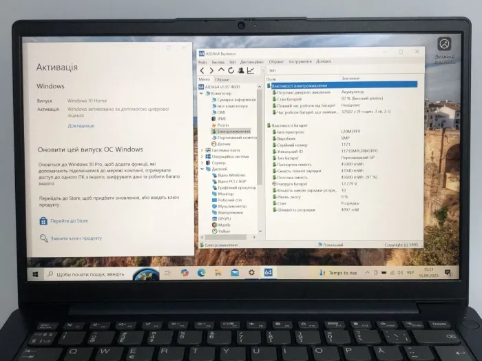 Ультрабук Lenovo IdeaPad 3 14ITL6 / 14" (1920x1080) IPS / Intel Pentium Gold 7505 (2 (4) ядра по 2.0 - 3.5 GHz) / 8 GB DDR4 / 256 GB SSD / Intel UHD Graphics / WebCam / Win 10 Home б/в - зображення 10