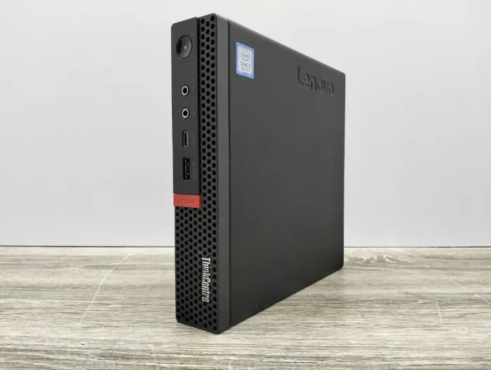 Неттоп Lenovo ThinkCentre M720q Tiny USFF / Intel Core i3-8100T (4 ядра по 3.1 GHz) / 8 GB DDR4 / 240 GB SSD / Intel UHD Graphics 630 / USB 3.1 б/в - зображення 4