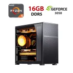 Ігровий ПК Hunter JONSBO D41 MESH Tower / AMD Ryzen 5 7400F (6 (12) ядер по 3,7 - 4,7 ГГц) / 16 ГБ DDR5 / 480 ГБ SSD / nVidia GeForce RTX 3050, 6 ГБ GDDR6, 96-біт