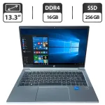 Ультрабук Б-клас HP ProBook 430 G8 / 13.3" (1366x768) TN / Intel Core i3-1115G4 (2 (4) ядра по 4.1 GHz) / 16 GB DDR4 / 256 GB SSD / Intel UHD Graphics / WebCam б/в