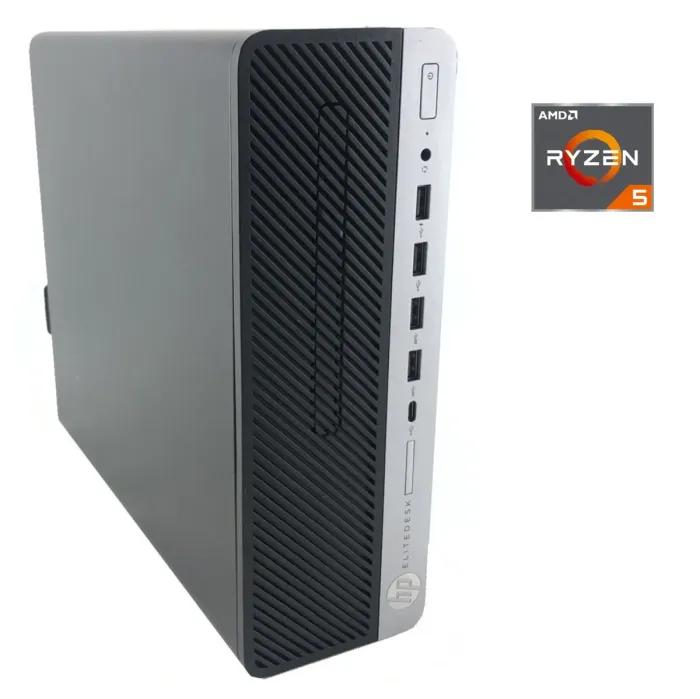 ПК HP EliteDesk 705 G4 SFF / AMD Ryzen 5 2400G (4 (8) ядра по 3.6 - 3.9 GHz) / 8 GB DDR4 / 256 GB SSD M.2 / AMD Radeon RX Vega 11 Graphics / Win 10 Pro б/в - зображення 1