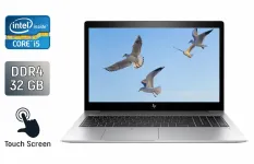 Ультрабук HP EliteBook 850 G5 / 15.6" (1920x1080) IPS Touch / Intel Core i5-8350U (4 (8) ядра по 1.7 - 3.6 GHz) / 32 GB DDR4 / 1000 GB SSD / Intel UHD Graphics 620 / WebCam / Fingerprint / Windows 10 б/в