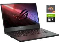 Ігровий ноутбук Б-клас Asus ROG Zephyrus G15 GA502IV / 15.6" (1920x1080) IPS / AMD Ryzen 9 4900HS (8 (16) ядер по 3.0 - 4.3 GHz) / 16 GB DDR4 / 1000 GB SSD / nVidia GeForce RTX 2060 Max-Q, 6 GB GDDR6, 192-bit / WebCam б/в