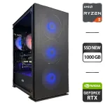 Збірка під замовлення: 2E Gaming Virtus Neo G3301N Tower / AMD Ryzen 5 5600 (6 (12) ядер по 3.5 - 4.4 GHz) / 32 GB DDR4 / 1000 GB SSD / nVidia GeForce RTX 3070 Ti, 8 GB GDDR6X, 256-bit / HDMI / 750W б/в