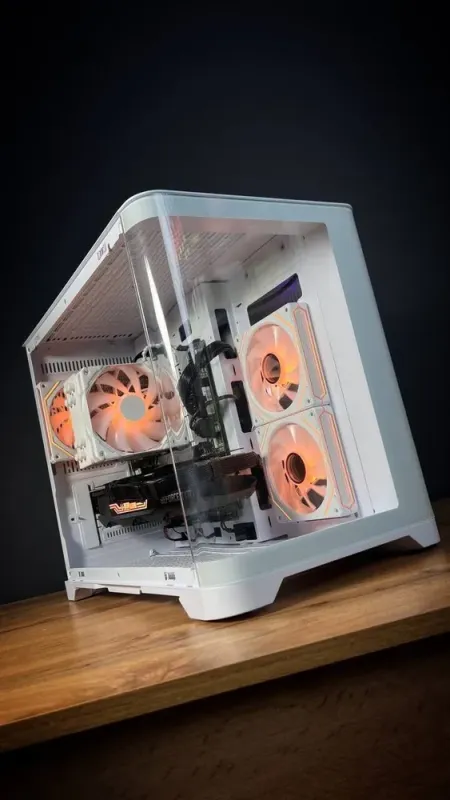 Збірка під замовлення: ігровий ПК GameMax Hype-M White Tower / AMD Ryzen 5 7500F (6 (12) ядер по 3.7 - 5.0 GHz) / 32 GB DDR5 / 2000 GB SSD M.2 / nVidia GeForce RTX 3080, 10 GB GDDR6X, 320-bit / 850W б/в - зображення 2