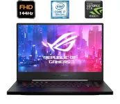 Ігровий ноутбук Asus ROG Zephyrus M GU502GU / 15.6" (1920x1080) IPS / Intel Core i7-9750H (6 (12) ядра по 2.6 - 4.5 GHz) / 16 GB DDR4 / 512 GB SSD M.2 / nVidia GeForce GTX 1660 Ti, 6 GB GDDR6, 192-bit / HDMI б/в