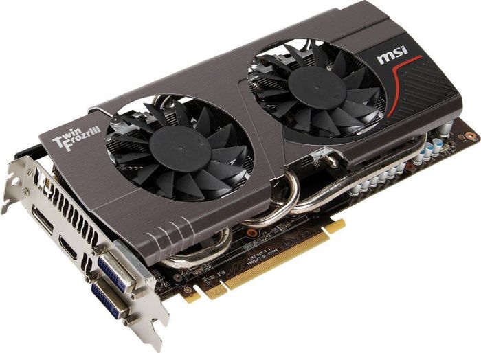 Дискретна відеокарта MSI GeForce GTX 680 Twin Frozr III, 2 GB GDDR5, 256-bit / 1x HDMI, 1x DisplayPort, 2x DVI б/в - зображення 1